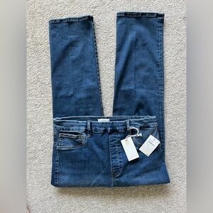 NWT Good American Pull On Stretch Jeans Size XL (Best Fits Large)